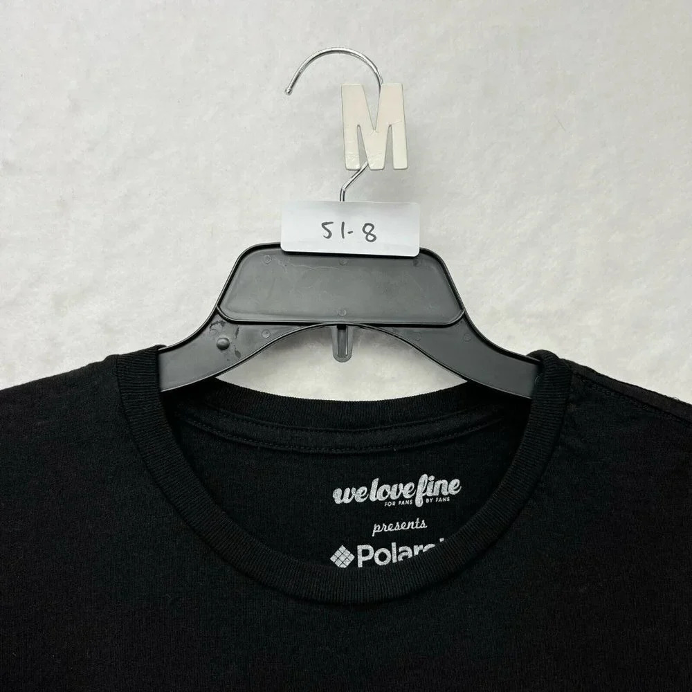 Polaroid T-Shirt Men's Sz L Black Rainbow Square Crew Neck Short Sleeve Pullover - Picture 11 of 11